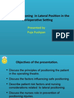 Patient Positioning in Lateral Position in The Perioperative Setting