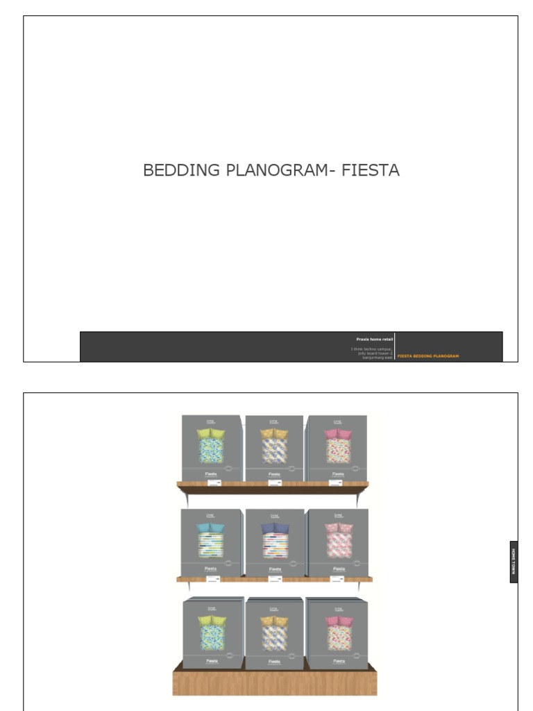 Fiesta Bedding Planogram | PDF