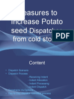 Measures To Increase Potato Seed Dispatches From Cold Stores