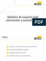 Modelos de Negocio Web - Conversión y Monetización