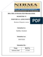 Bba-Mba Integrated Programme Semister Vi Individual Assignment 2