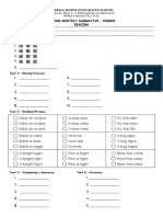 Answer Sheet 2ND MT 2021 - Reading