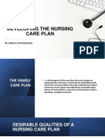 Developing The Nursing Care Plan