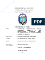 Conducta Deshonrosa Como Agresión Directa a La Institución Familiar Del Matrimonio en El Ordenamiento Jurídico Peruano
