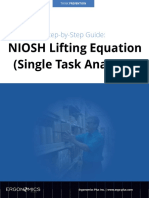 NIOSH Lifting Equation (Single Task Analysis) : Step-by-Step Guide