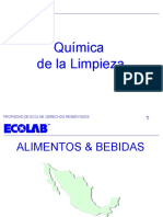 quimica de la limpieza