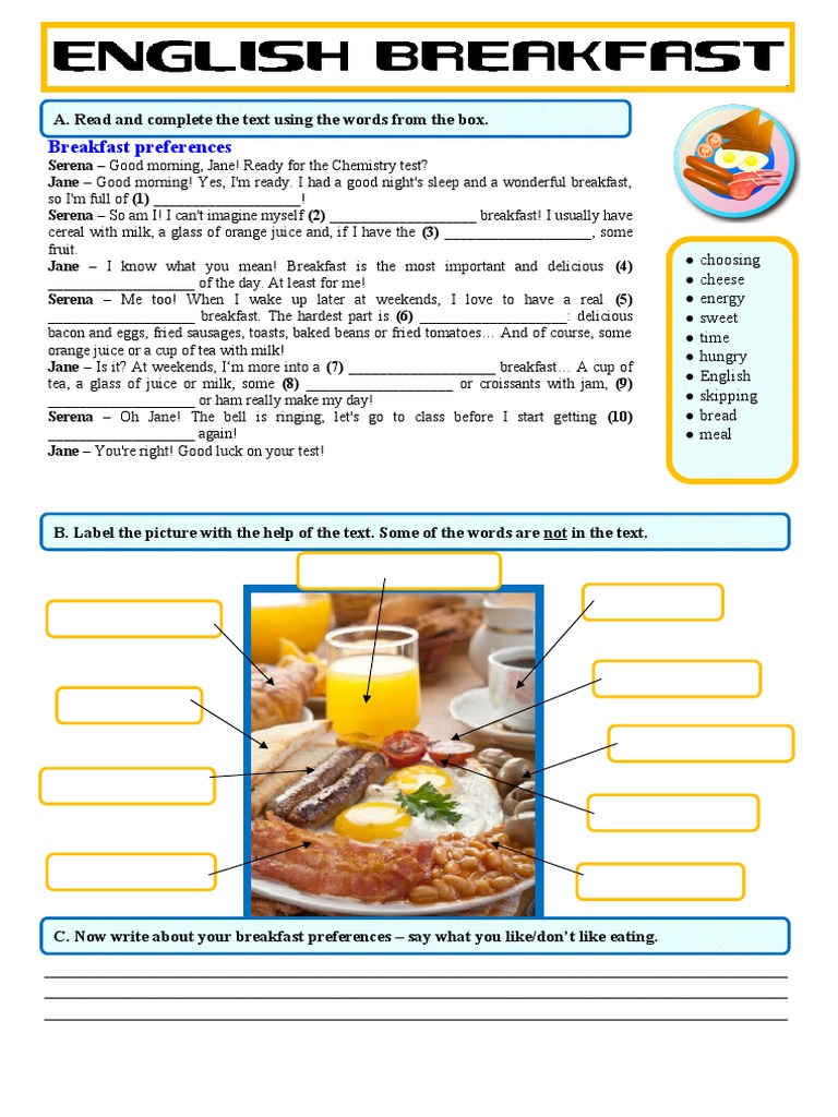 Breakfast Preferences Dialogue | PDF | Nutrition | Diet & Nutrition