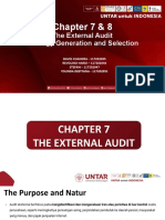 Kelompok 4 - Chapter 7 & 8 (The External Audit & Strategy Generation and Selection)