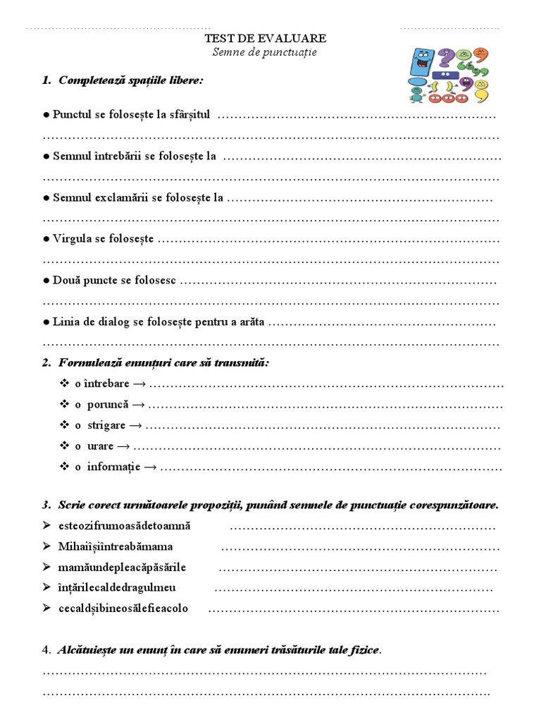 Semne De Punctuatie Pdf