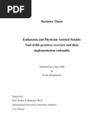 Download Euthanasia and Physician-Assisted Suicide End-of-life practices overview and their implementation rationality by Ervins Strauhmanis SN53938799 doc pdf