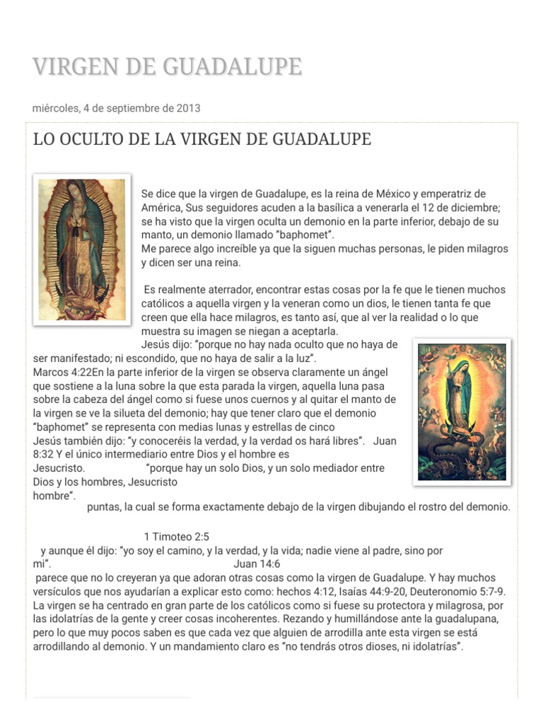 Inside The Mystery The Complete Historia De La Virgen De Guadalupe Explained - atfvkeh