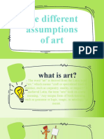 The Different Assumptions of Art