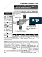 PCM 80 Quick Reference Guide: Basic Operation