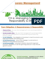CH 6 - Managing Social Responsibility & Ethics