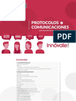 Protocolos de Comunicaciones Para Beneficiarios de Innóvate Perú