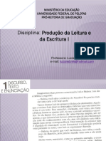 Discurso, Texto e Enunciação