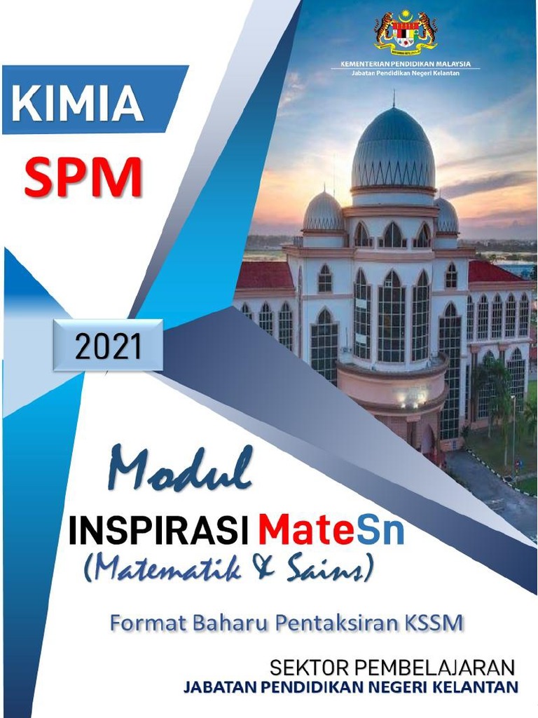 001 Modul Inspirasi Matesn Mata Pelajaran Kimia Tahun 2021 Pdf