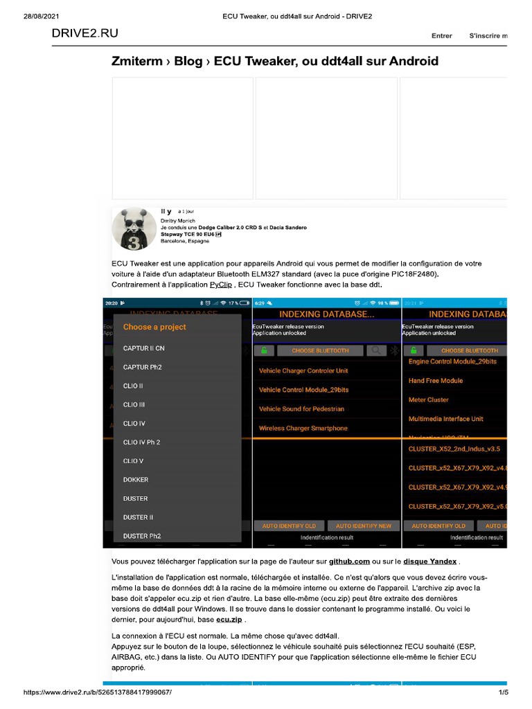 ECU Tweaker, Ou Ddt4all Sur Android - DRIVE2 | PDF