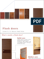 Inside a Flush Door: Dimensions