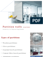 Partitions of Different Materials