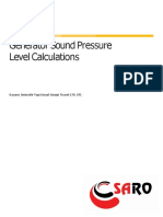 Generator Sound Pressure Level Calculations: Kazancı Jeneratör Yapı Insaat Sanayi Ticaret LTD. STI