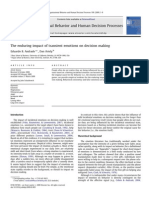 Andrade - Ariely (2009) - The Enduring Impact of Transient Emotions On Decision Making