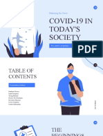 Blue Modern Illustrated COVID-19 Medical Presentation
