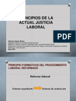 Principios de La Justicia Laboral Reformada