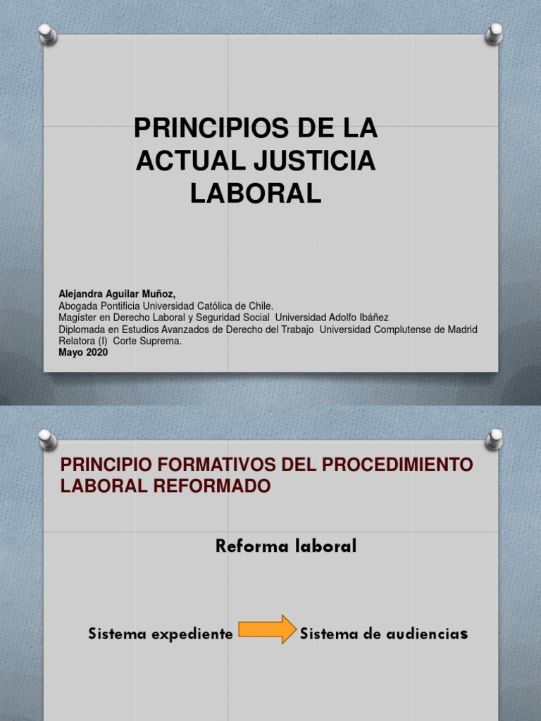 Principios de La Justicia Laboral Reformada | PDF | Jurisdicción | Ley ...