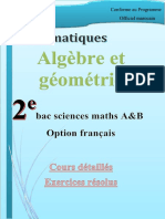Cours d'Algerbre Et Geometrie Sciences Mathematiques