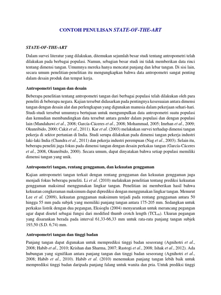 Contoh Penulisan StateoftheArt PDF