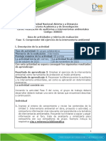 Guía de Actividades y Rúbrica de Evaluación - Unidad 3 - Fase 5. Comprender El Ejercicio de La Interventoría Ambiental