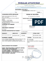 Red Mercury Proforma Invoice