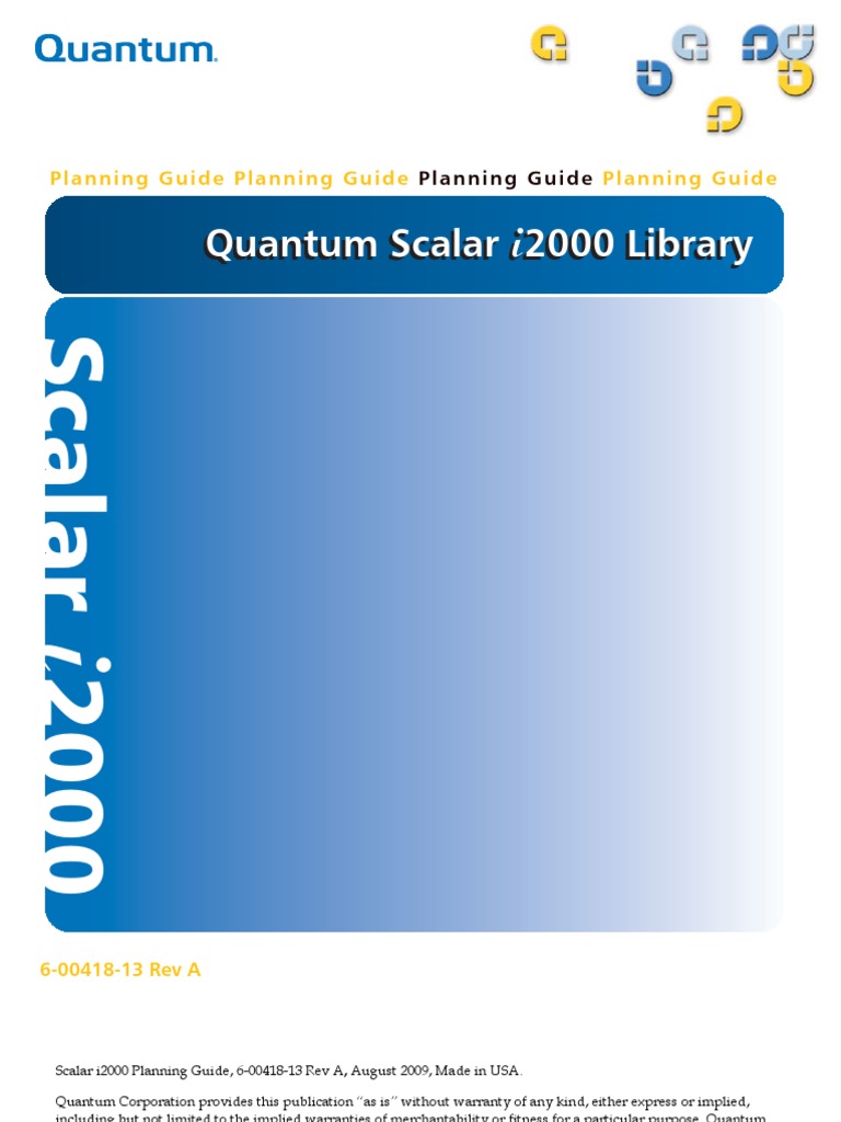 Scalar i2000 | Power Supply | Computer Data