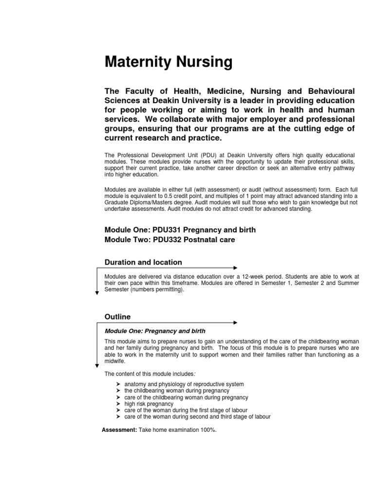 Maternity Nursing | PDF