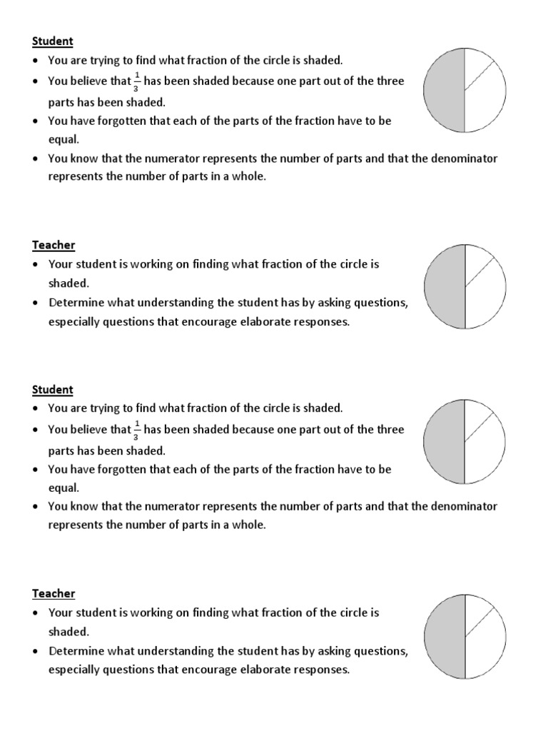 Fractions Circle | PDF