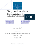 Aplicação e Correção TMR - Bateria Geral de Funções Mentais