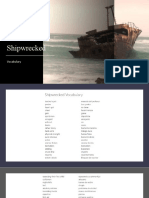 Vocabulario de Inglés para Habar de Naufragio