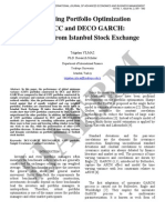 4 IJAEBM Volume No 1 Issue No 2 Improving Portfolio Optimization by DCC and DECO GARCH Evidence From Istanbul Stock Exchange 081 092