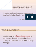 Know The Skills and Competencies Required For A Leader To Be Effective and Successful R. Neena Rajdev