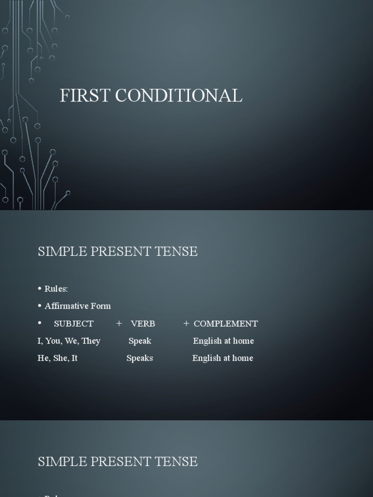 First Conditional | PDF | Subject (Grammar) | Verb