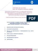 Convocatoria Ensamble Escénico Vocal 2021