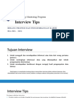 Materi Mentorship - Interview Tips