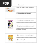 Sacramenti scheda verifica