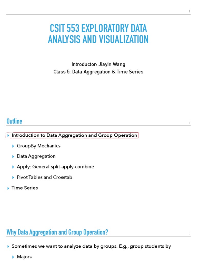 Data Aggregation | PDF | Time Series | Statistics