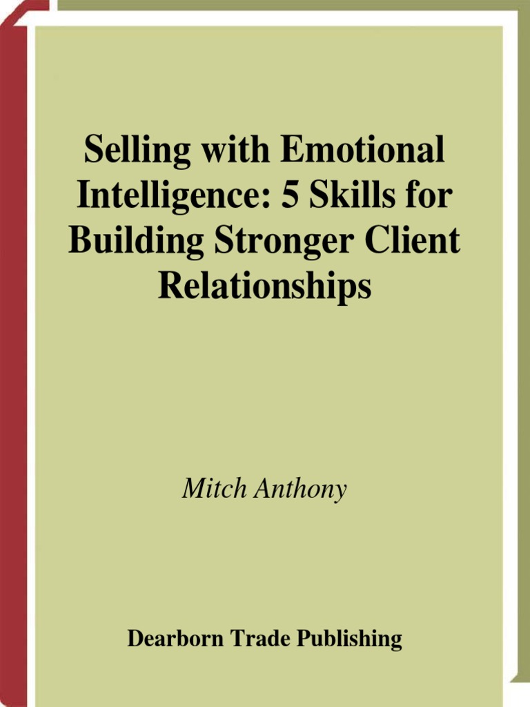 Selling With Emotional Intelligence Pdf Empathy Sales