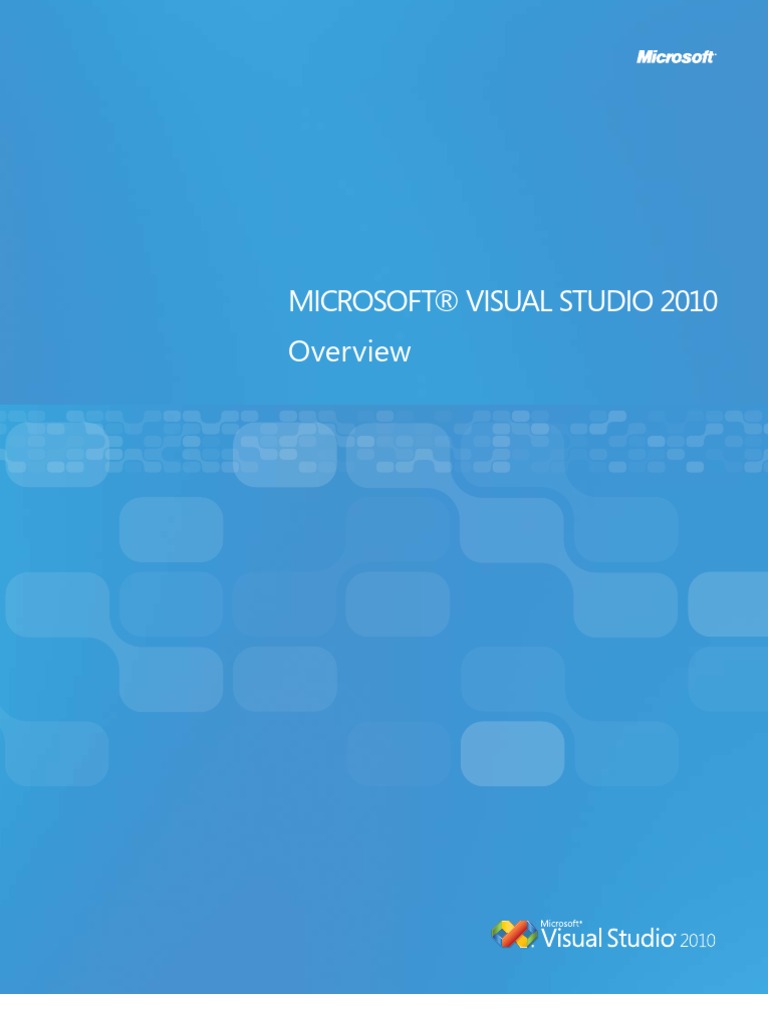 Microsoft® Visual Studio 2010 PDF Microsoft Visual Studio