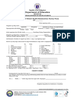 New Normal School Health Examination Survey Form