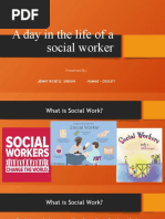 A Day in The Life of A Social WORKER JENNY ROSE SINDON