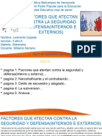 Factores que afectan la seguridad Venezuela